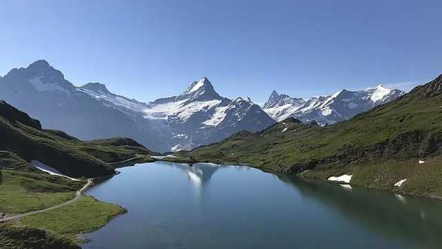 Lago Bachalpsee, uno de los más bonitos de Suiza. (Foto: Wikimedia)